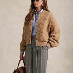 Polo Ralph Lauren Pilot jacket knitted women's cotton coat